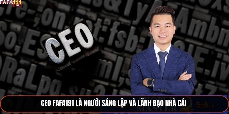 CEO Fafa191 Và Những Nguyên Tắc Vàng Giúp Nhà Cái Trụ Vững 1 Kinh nghiệm: Hơn 15 năm trong ngành công nghệ thông tin và giải trí trực tuyến, chuyên phát triển và vận hành các nền tảng cá cược, từng giữ vị trí quản lý dự án tại các công ty công nghệ lớn trước khi thành lập Fafa191.CEO Fafa191 là người sáng lập và lãnh đạo nhà cái