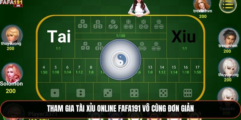 Tài Xỉu Online Fafa191 - Sự Lựa Chọn Hàng Đầu Năm 2025 1 Tham gia Tài Xỉu online Fafa191 vô cùng đơn giản