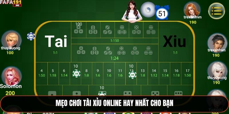 Tài Xỉu Online Fafa191 - Sự Lựa Chọn Hàng Đầu Năm 2025 2 Mẹo chơi Tài Xỉu online hay nhất cho bạn